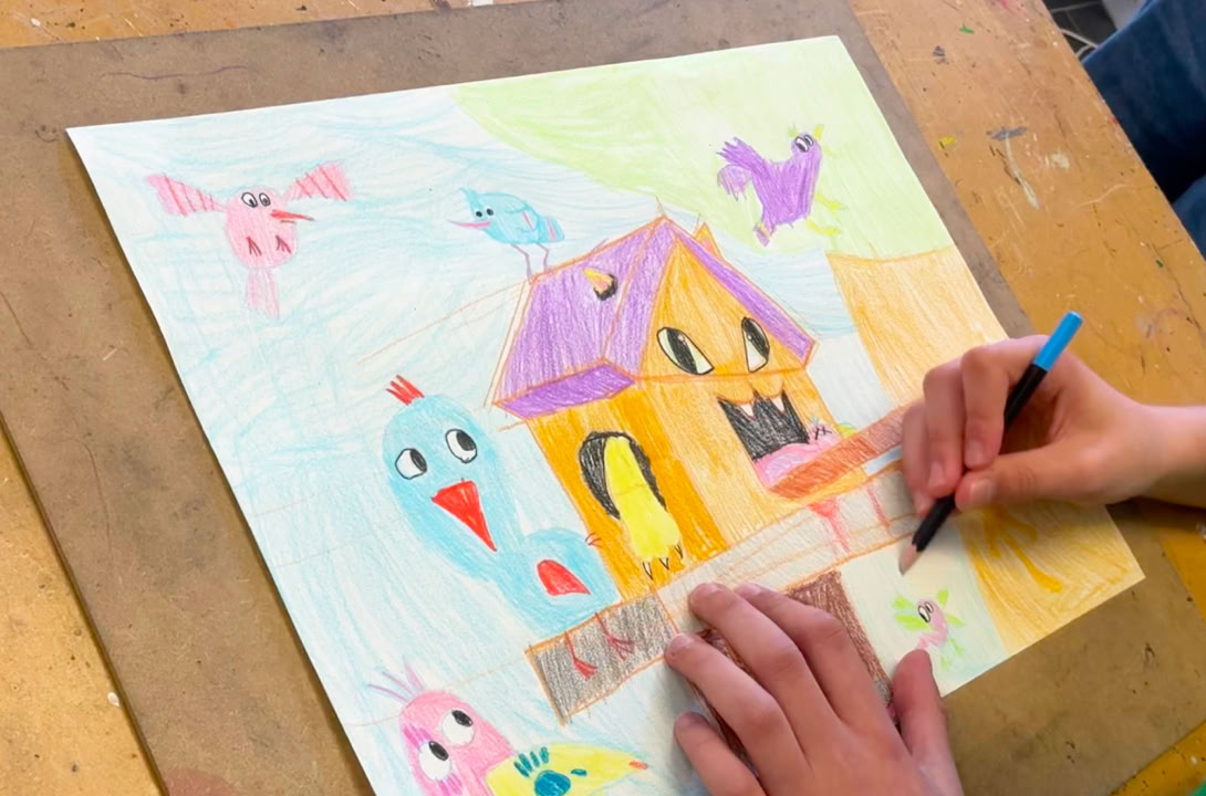 Cours de dessin à l'atelier Tcheskiss, Delémont Jura