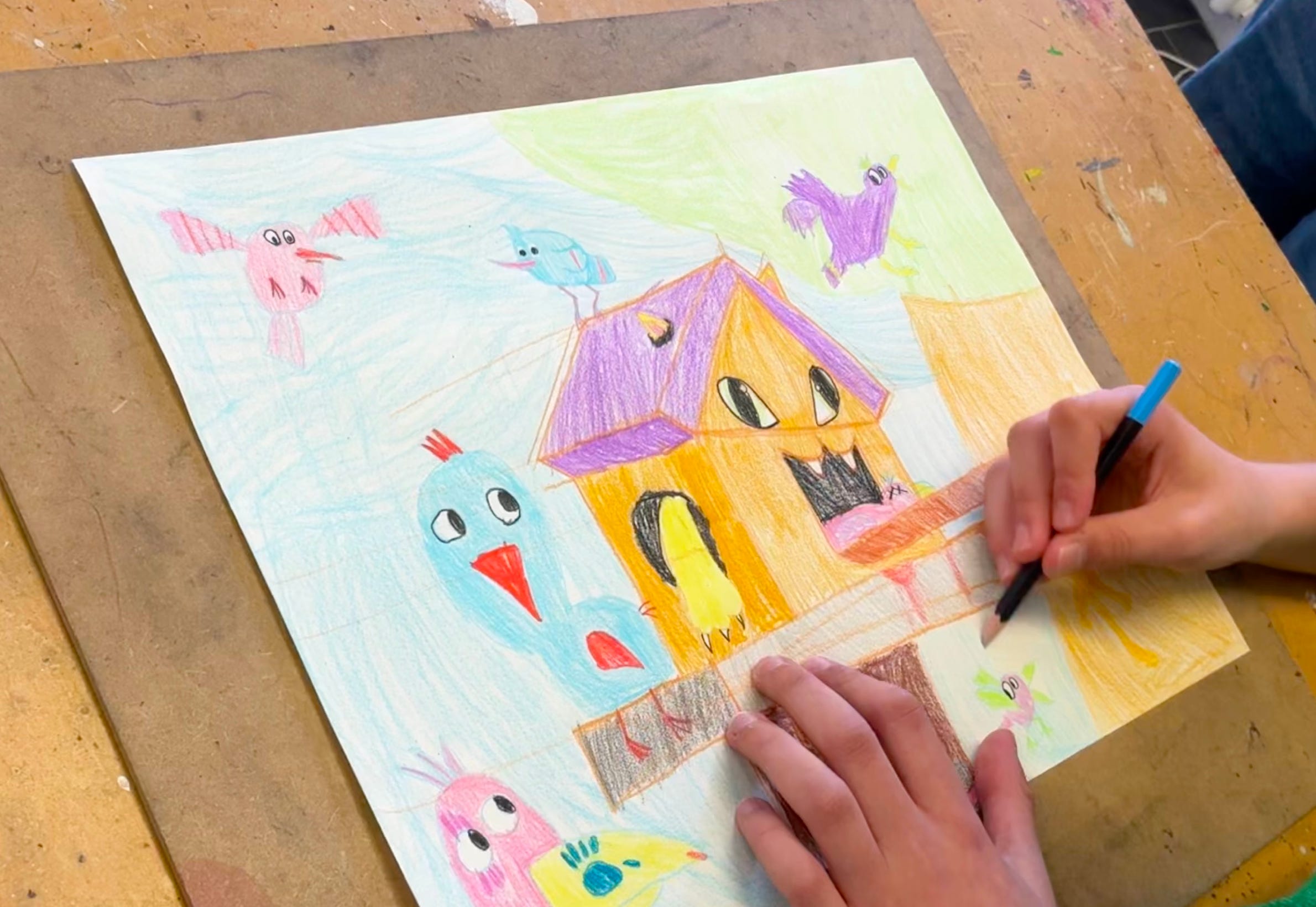 Cours de dessin à l'atelier Tcheskiss, Delémont Jura