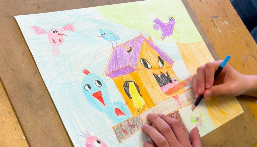 Cours de dessin à l'atelier Tcheskiss, Delémont Jura