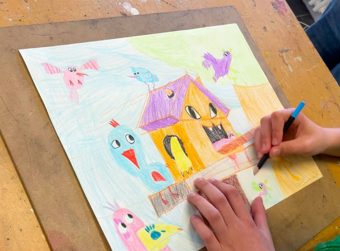 Cours de dessin à l'atelier Tcheskiss, Delémont Jura