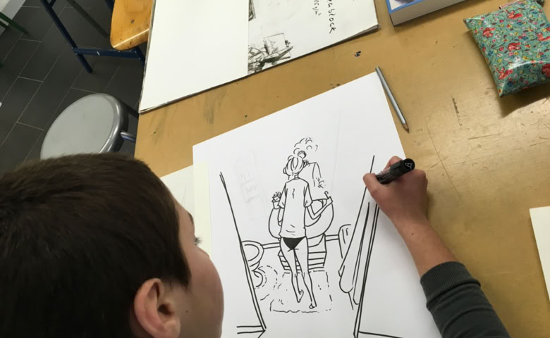 Cours de dessin à l'atelier Tcheskiss, Delémont Jura
