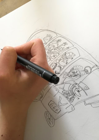 Atelier de dessin pour enfants. Atelier Tcheskiss Delémont Jura