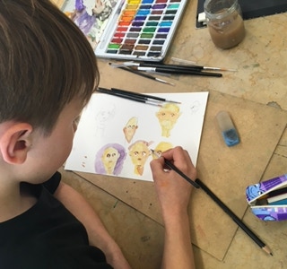 Atelier Tcheskiss. Cours d'aquarelle pour enfants et adultes. Delémont Jura