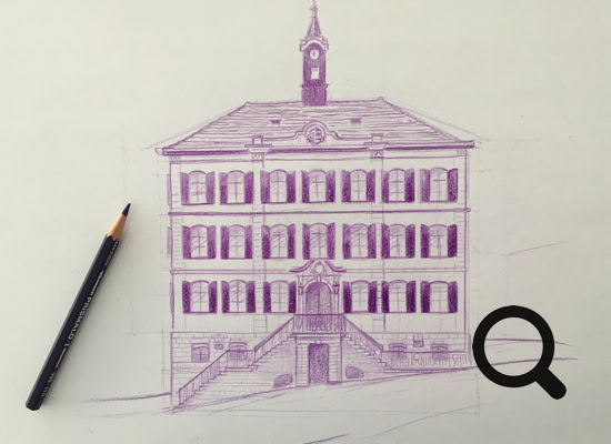 Main au travail dans l’atelier de création