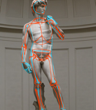 Atelier Tcheskiss. David de Michel-Ange. Anatomie simplifiée. Cours de dessin pour enfants et adultes. Delémont Jura